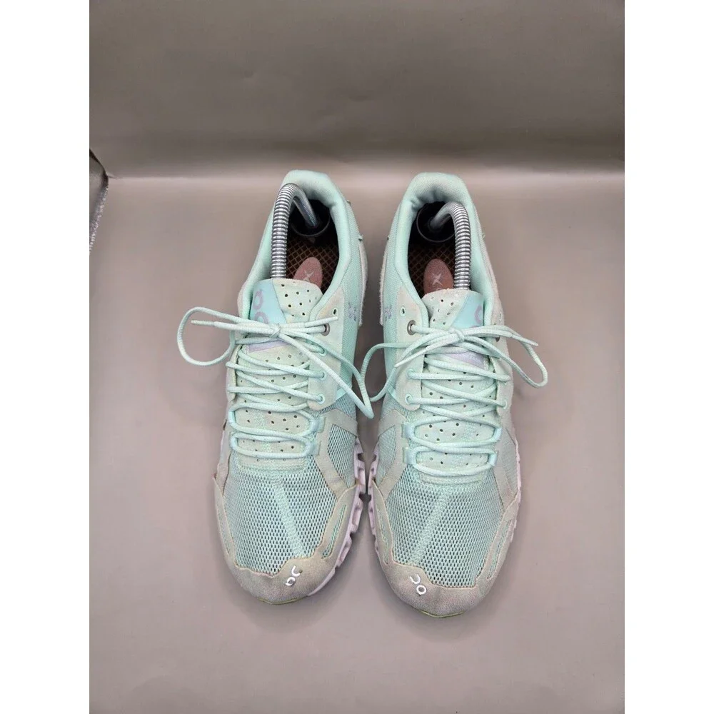 On Cloud 6 Shoes Women's 10 Mineral Ice Road Running Athletic Workout Sneakers